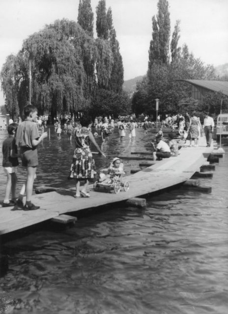 Hochwasser am Seeufer
