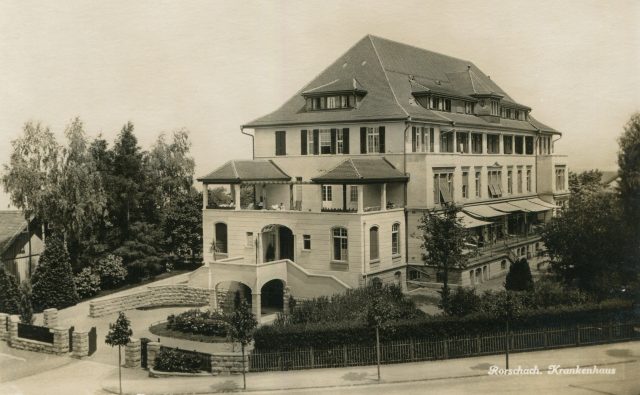 Ansicht des Krankenhauses Rorschach