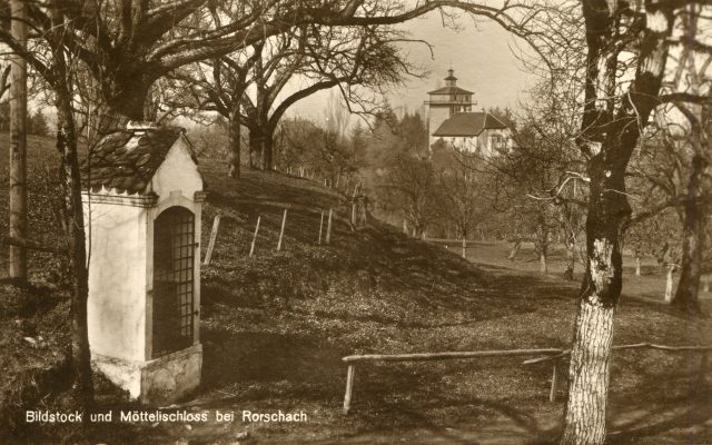 Bildstock und Möttelischloss (Schloss Wartensee) bei Rorschach