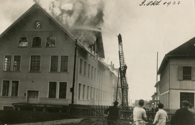Grossbrand bei der Mettler-Müller AG (09.10.1922)
