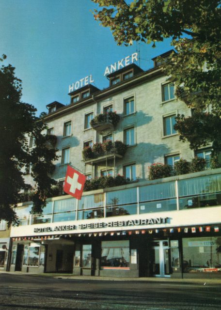 Fassadenansicht des Hotel Anker mit Speise-Restaurant