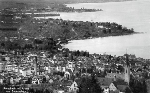 Erhöhtes West-Panorama mit Feldmühlenareal