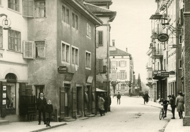 Altstadtansicht mit Gasthaus Löwen und Restaurant Mohren