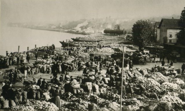 Der historische Kabis-Markt auf dem Kabisplatz, Rorschach