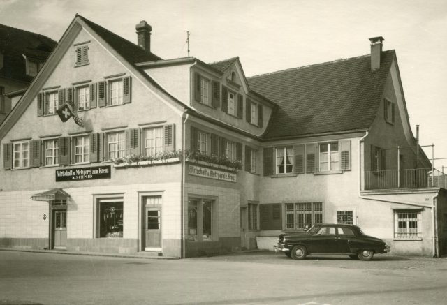 Ansicht der Wirtschaft und Metzgerei zum Kreuz