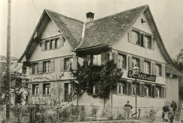 Gasthaus zum Bad zur Eröffnung des Heil-Mineral-Hallenbads