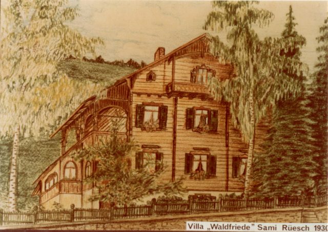 Villa «Waldfriede» der Familie Georg Fey, Walzenhauserstrasse 17