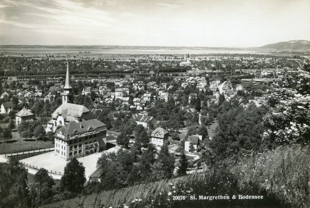 Katholischer Kirche, Schulhaus Rosenberg und Bodensee