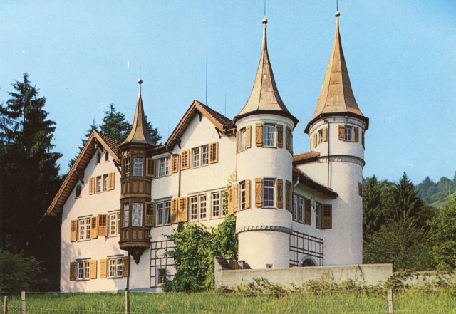 Farbansicht von Schloss Vorburg in St. Margrethen