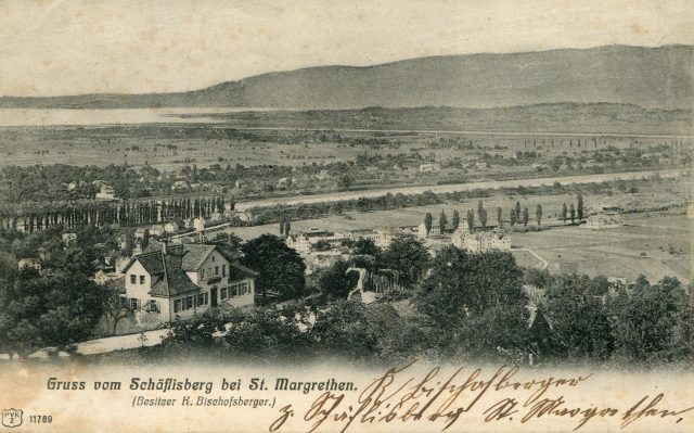 Gruss vom Schäflisberg bei St. Margrethen – Besitzer K. Bischofsberger