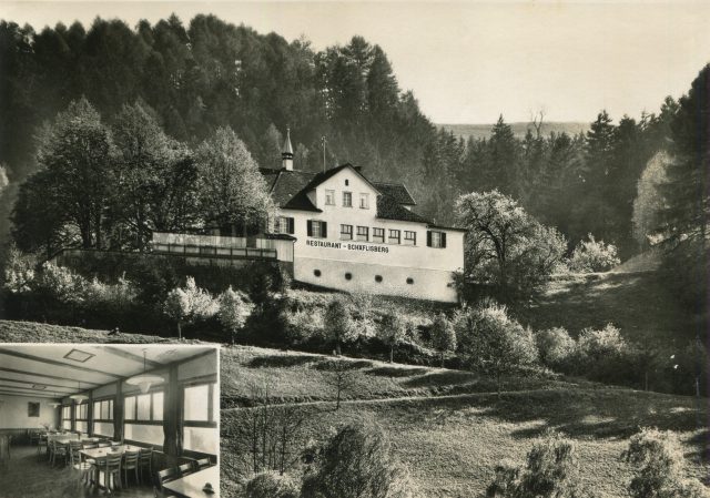 Restaurant Schäflisberg mit Innenansicht der Gaststube