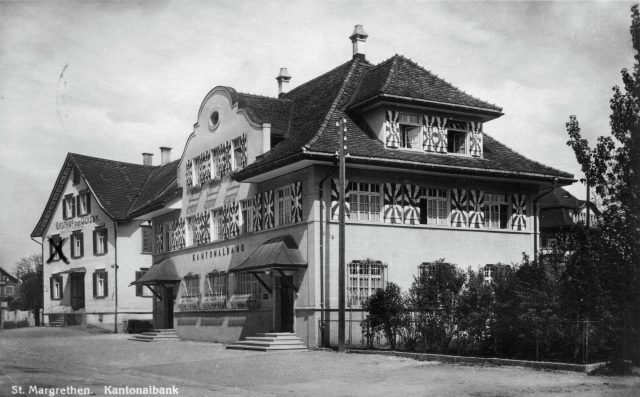 Gasthof zum Ochsen und die St. Gallische Kantonalbank