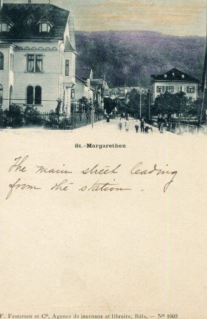 Bahnhofstrasse / Grenzstrasse mit repräsentativen Villen, St. Margrethen